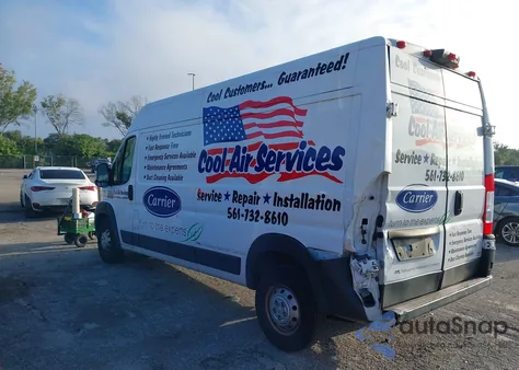 2020 Ram Promaster 2500 High Roof 159 Wb from USA, damaged, VIN 3C6TRVDG5LE113842